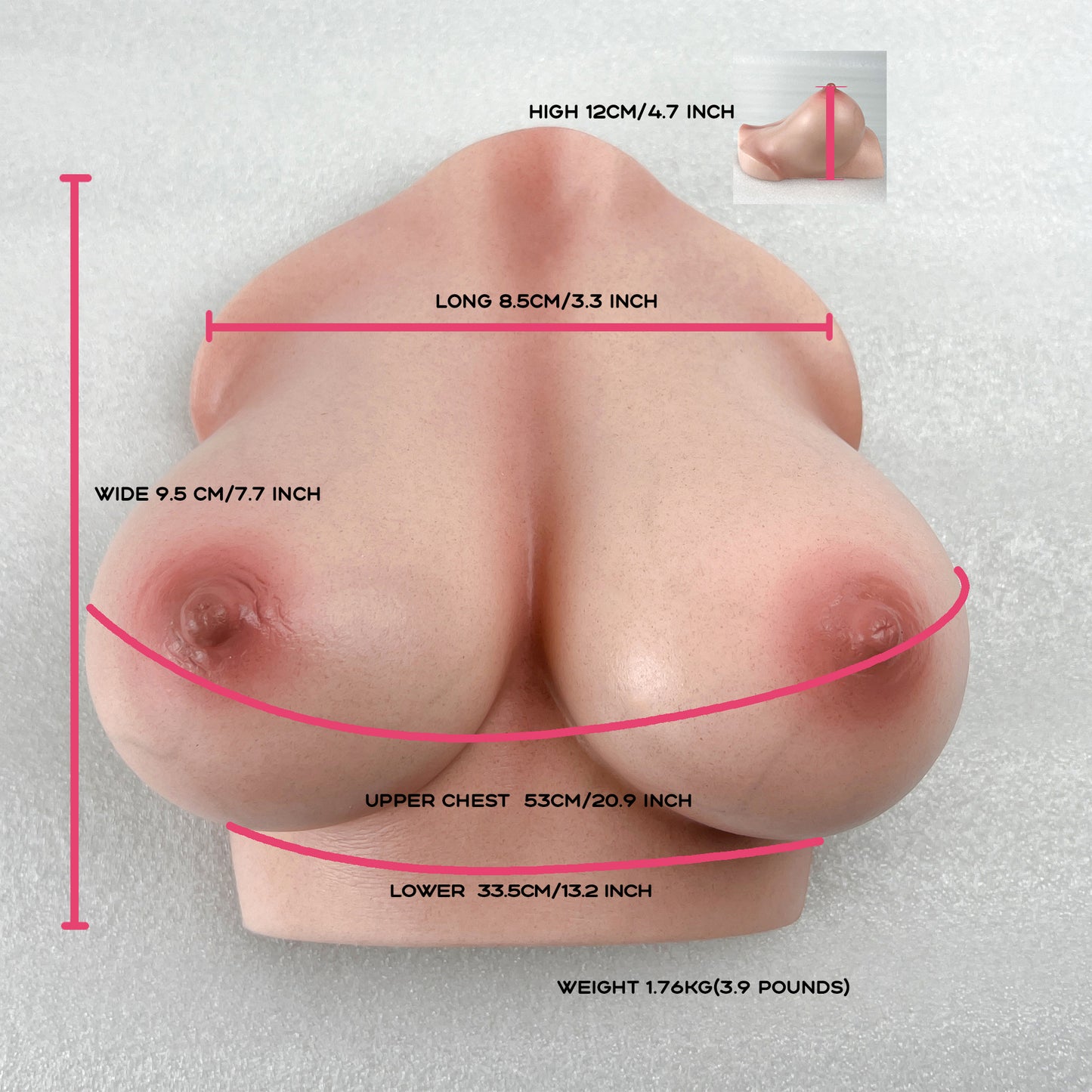 Climax Doll Silicone Breast #53 Cinnamon