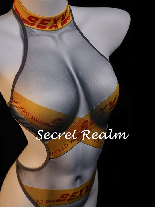 Danger Game Sheer Mesh Bodysuit