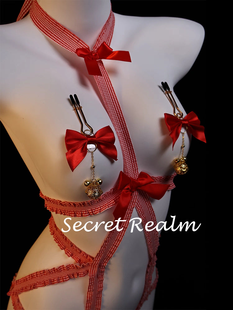 Bow Tie-up Lingerie Set