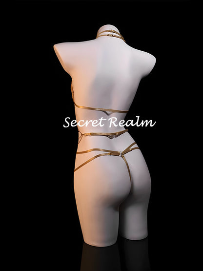 Sensual Lace Lingerie Set with Body Chain