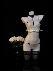 Sheer Lingerie Set with Lace Details