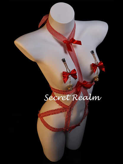 Bow Tie-up Lingerie Set