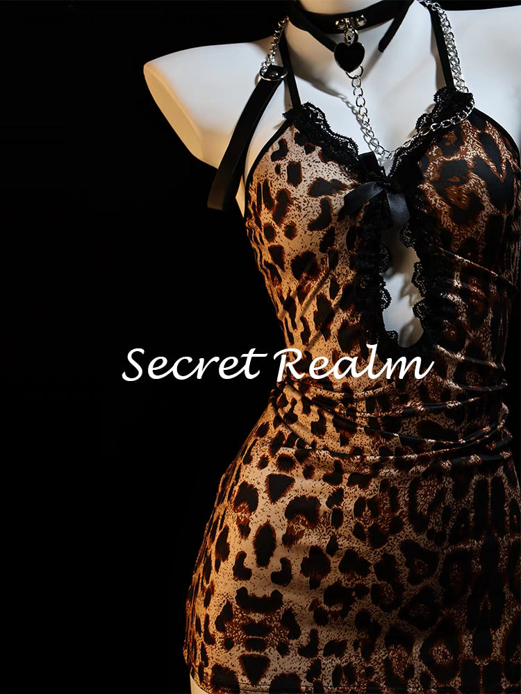 Sultry Leopard Print Lingerie Set
